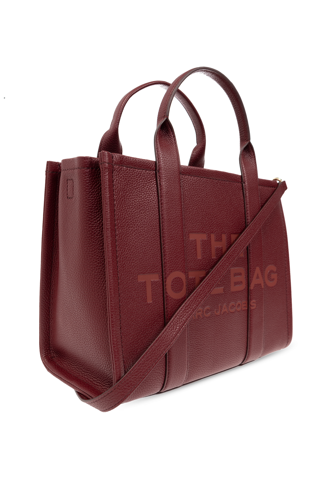 Burgundy marc discount jacobs tote bag